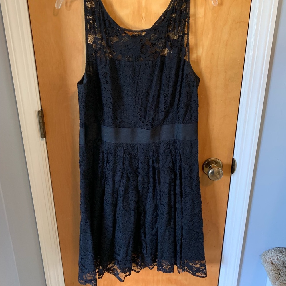 Black lace dress